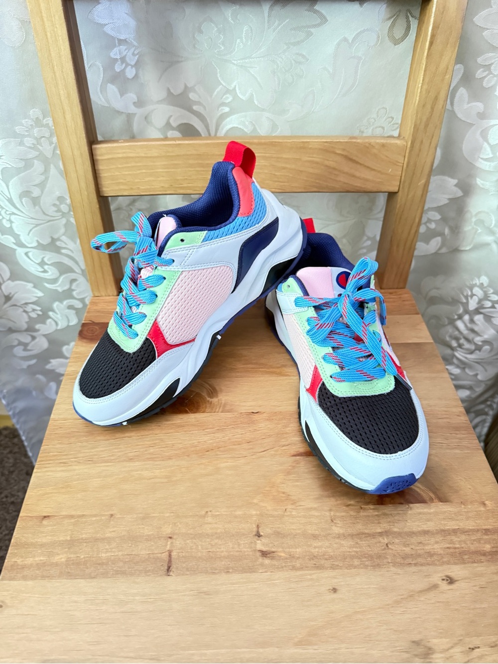 Champion Multicolor Athletic Sneakers - Black/Blue/Pink
